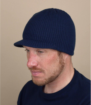 Coal blue brim beanie The Ray heather navy